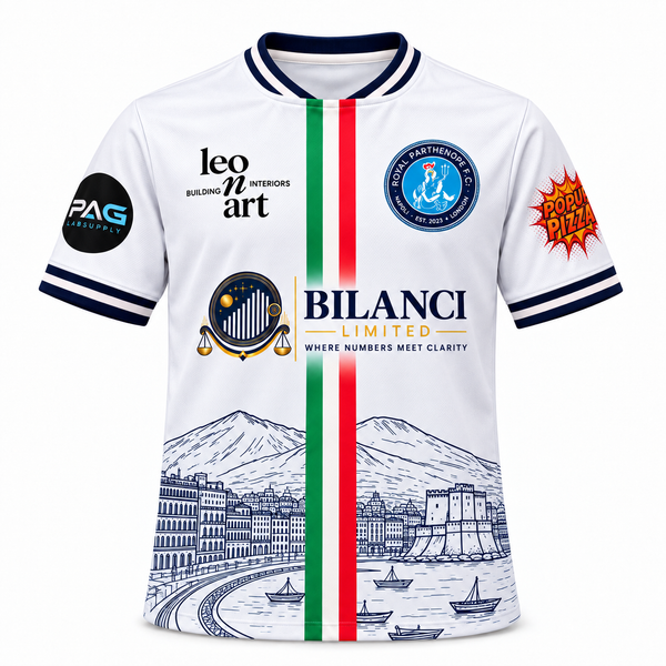 Royal Parthenope FC Away Shirt 2025/26 – White