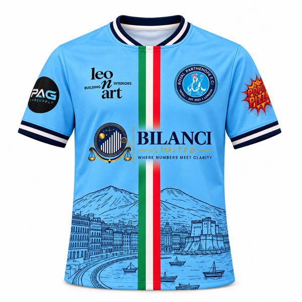 Royal Parthenope FC Home Shirt 2025/26 – Sky Blue